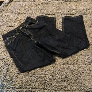 Wonder nation size 12H dark blue boys blue jeans- no rips adjustable waist